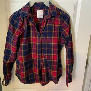 SO Flannel Juniors Blue and red flannel Small